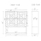 Alaterre Furniture Derby 27"W x 29"H Wall Mounted Bath Storage Cabinet with Glass Cabinet Doors and Shelf ANDE74WH - alternate 7